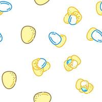 egg food healthy fresh vector seamless pattern