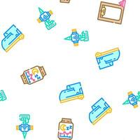 smart home control seamless pattern vector