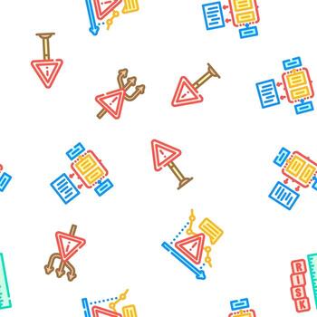 risk analyst business seamless pattern vector