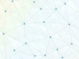 Vector connect lines and dots on abstract low poly background.