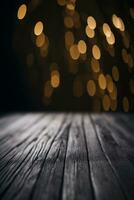 christmas background with golden bokeh place for test or object photo