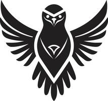 Black Talon Hawk Predator Logo Black Beak Hawk Predator Logo vector