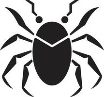 Black Vector Aphid Symbol An Iconic Logo Design Streamlined Excellence Black Aphid Vector Logo