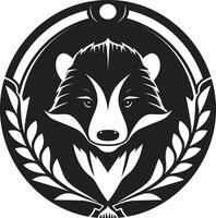 Badger Majesty Mark Badger Lineage Badge vector