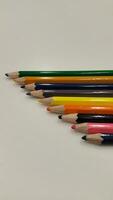 Colour pencils. Set of colored pencils for drawing photo