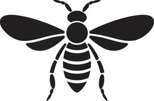 miel abeja silueta logo minimalista abeja icono vector