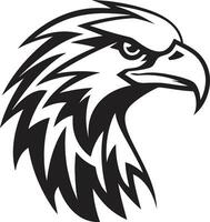 negro vector depredador halcón un logo ese será hacer usted inolvidable depredador halcón logo un negro vector icono de innovación y liderazgo