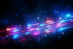technology light line graphics Generative AI photo
