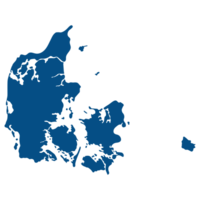 Map of Denmark. Danish map in details png