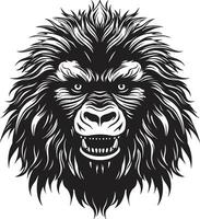 Baboon Majesty Insignia Baboon Dynasty Mark vector