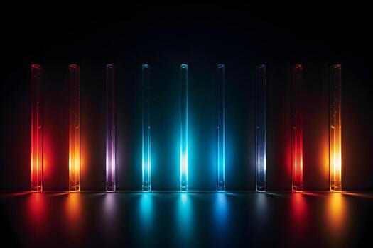 light technology gradient line graphics Generative AI photo