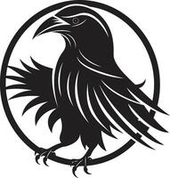 Graceful Raven Vector Design Raven Silhouette Minimalistic Symbol