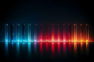 light technology gradient line graphics Generative AI photo