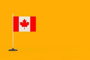 Happy Canada Flag Day Concept. Flag of Canada. 3d Rendering photo