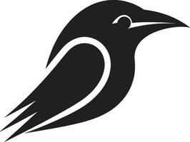 cisnes agraciado perfil búho monograma emblema vector