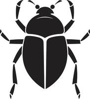 Bug Clan Insignia Beetle Head Monogram vector