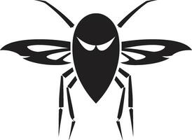 Vintage Mosquito Insignia Clean Mosquito Vector Silhouette