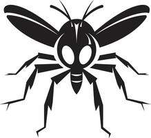 Monochrome Mosquito Design Abstract Mosquito Symbol vector