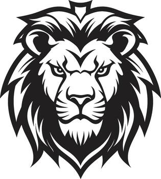 merodeando excelencia el negro vector león icono leones leyenda un emblema logo excelencia