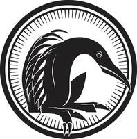 Anteater Beauty in Black Iconic Vector Symbol Timeless Black Anteater Logo A Masterpiece in Design
