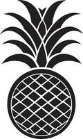 Contemporary Pineapple Logo Concept Playful Tropical Icon vector