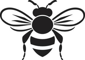 real miel abeja logo noble abeja icono vector