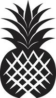 piña cara icono elegante piña silueta vector