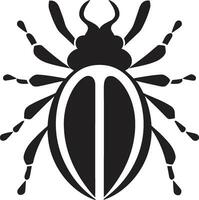 Crowned Beetle Insignia Hardworking Beetle Crest vector