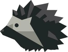 Nocturnal Sentinel Mysterious Hedgehog Identity Monochromatic Majesty Minimalist Hedgehog Profile vector