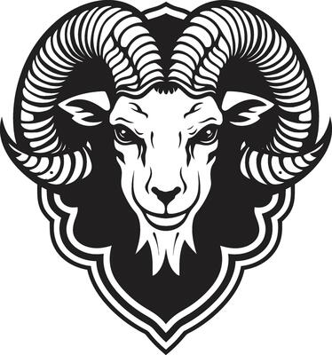 Sheep in Shadows Iconic Majesty Elegant Vector Sheep Dark Delight