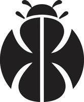 Geometric Beauty Ladybug Insignia of Simplicity Silent Artistry Abstract Ladybug Profile vector