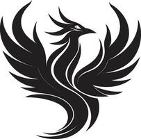 Celestial Phoenix Flight Regal Blackbird Emblem vector