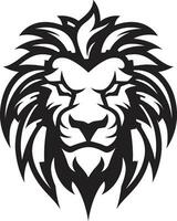 Noble Pride Lion Logo in Black Elegant Intensity Black Vector Lion Emblem