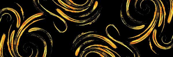 Abstract Black and Orange Brush Background with Halftone Effect. Sport Background. Brush Stroke Illustration for Banner or Poster. Scratch and Texture Elements For Design vector
