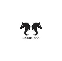 resumen letra metro con caballo logo vector modelo
