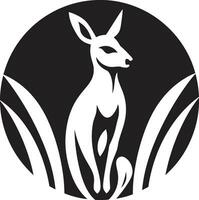 Kangaroo Encounter Logo Kangaroo Pouch Vector