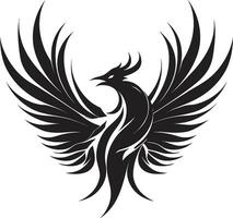 Phoenix at Midnight Enigmatic Flamebird Symbolism vector