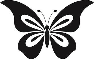 Butterfly Charm A Work of Art in Noir Graceful Shadows Black Butterfly Symbol vector