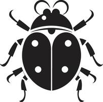 Eyes of Intricate Beauty Elegant Ladybug Crest Iconic Emblem Timeless Ladybug Insignia vector