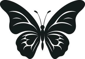 esculpido belleza en oscuridad negro vector icono noir belleza en vuelo un moderno emblema