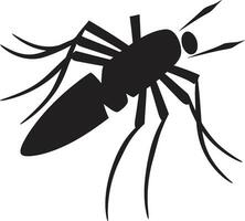 Contemporary Mosquito Emblem Clean Mosquito Icon vector