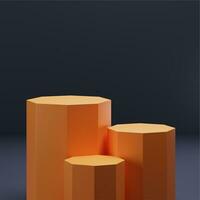 3D Geometric Podium Designed for Product Showcases. Elevate Your Product Presentation with a 3D Geometric Podium. A Stylish 3D Podium Ideal for Showcasing Your Products photo