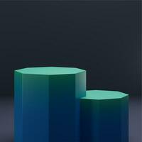 3D Geometric Podium Designed for Product Showcases. Elevate Your Product Presentation with a 3D Geometric Podium. A Stylish 3D Podium Ideal for Showcasing Your Products photo