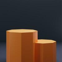 3D Geometric Podium Designed for Product Showcases. Elevate Your Product Presentation with a 3D Geometric Podium. A Stylish 3D Podium Ideal for Showcasing Your Products photo