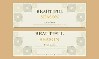 beautiful season horizontal banner template. Suitable for web banner, banner and internet ads vector