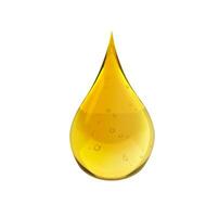 Oil drops isolated on white background photo