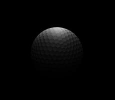 golf ball on black background photo