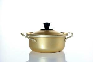 Brass Pot Korean Ramyeon Pan Soup photo