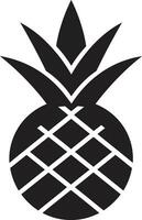 Stylish Noir Pineapple Shadowed Pineapple Vector