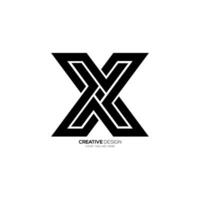 Letter X branding design with modern line shape new unique gaming logo vector